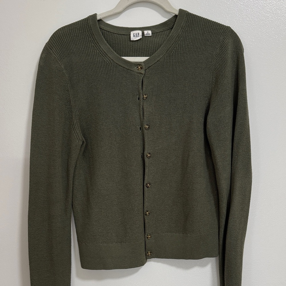 Green Knit Cardigan